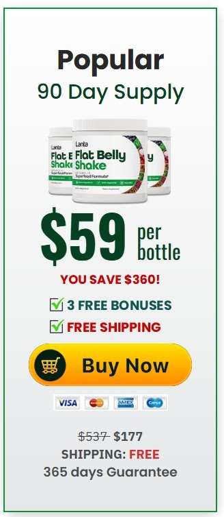 Buy Lanta Flat Belly Shake - 3 Bottles